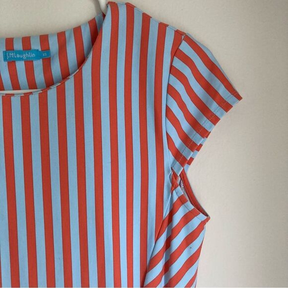 J. Mclaughlin women’s Helena Dress size XS. Sea blue and coral color. EUC! 😍 - Picture 3 of 9